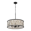 Six Light Pendant<br /><span style="color:#4AB0CE;">Entrega: 4-10 dias en USA</span><br /><span style="color:#4AB0CE;font-size:60%;">PREGUNTE POR ENTREGA EN PANAMA</span><br />Collection: Scribble<br />Finish: Matte Black/Artifact
