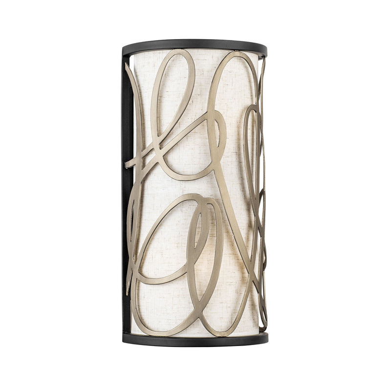 Two Light Wall Sconce<br /><span style="color:#4AB0CE;">Entrega: 11-12 semanas en USA</span><br /><span style="color:#4AB0CE;font-size:60%;">PREGUNTE POR ENTREGA EN PANAMA</span><br />Collection: Scribble<br />Finish: Matte Black/Artifact