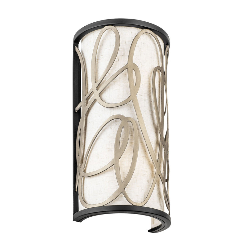 Two Light Wall Sconce<br /><span style="color:#4AB0CE;">Entrega: 4-10 dias en USA</span><br /><span style="color:#4AB0CE;font-size:60%;">PREGUNTE POR ENTREGA EN PANAMA</span><br />Collection: Scribble<br />Finish: Matte Black/Artifact