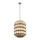 Six Light Foyer Pendant<br /><span style="color:#4AB0CE;">Entrega: 4-10 dias en USA</span><br /><span style="color:#4AB0CE;font-size:60%;">PREGUNTE POR ENTREGA EN PANAMA</span><br />Collection: Swoon<br />Finish: Antique Gold/Gold Dust