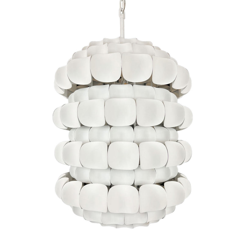 Six Light Foyer Pendant<br /><span style="color:#4AB0CE;">Entrega: 4-10 dias en USA</span><br /><span style="color:#4AB0CE;font-size:60%;">PREGUNTE POR ENTREGA EN PANAMA</span><br />Collection: Swoon<br />Finish: Matte White