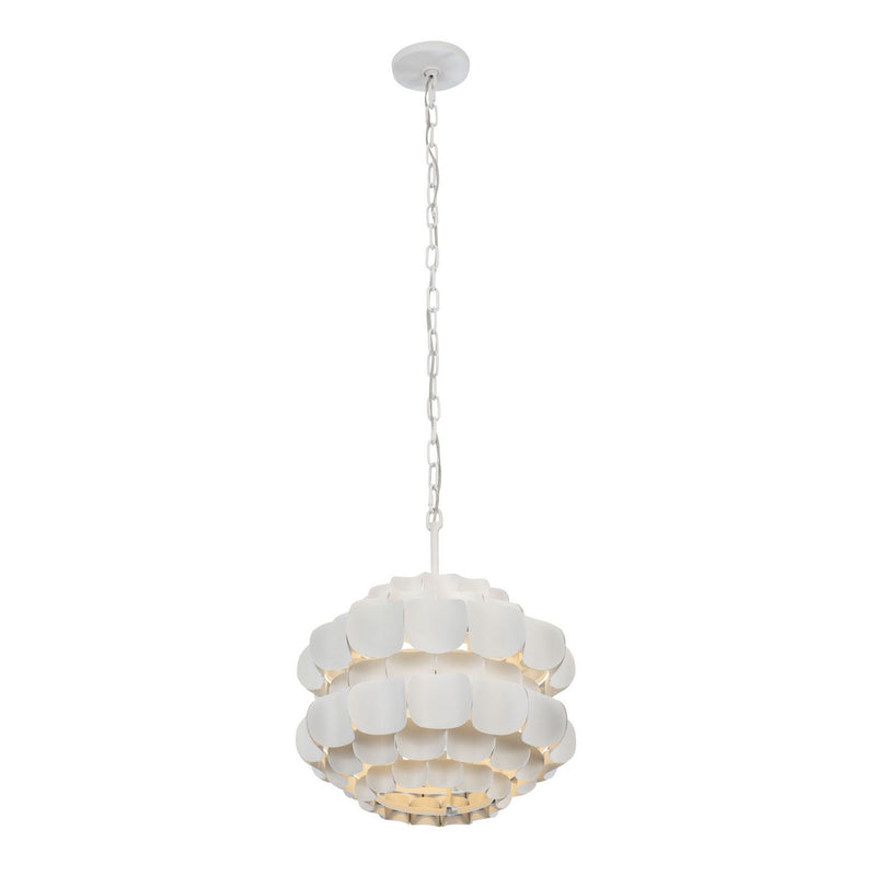 One Light Pendant<br /><span style="color:#4AB0CE;">Entrega: 4-10 dias en USA</span><br /><span style="color:#4AB0CE;font-size:60%;">PREGUNTE POR ENTREGA EN PANAMA</span><br />Collection: Swoon<br />Finish: Matte White