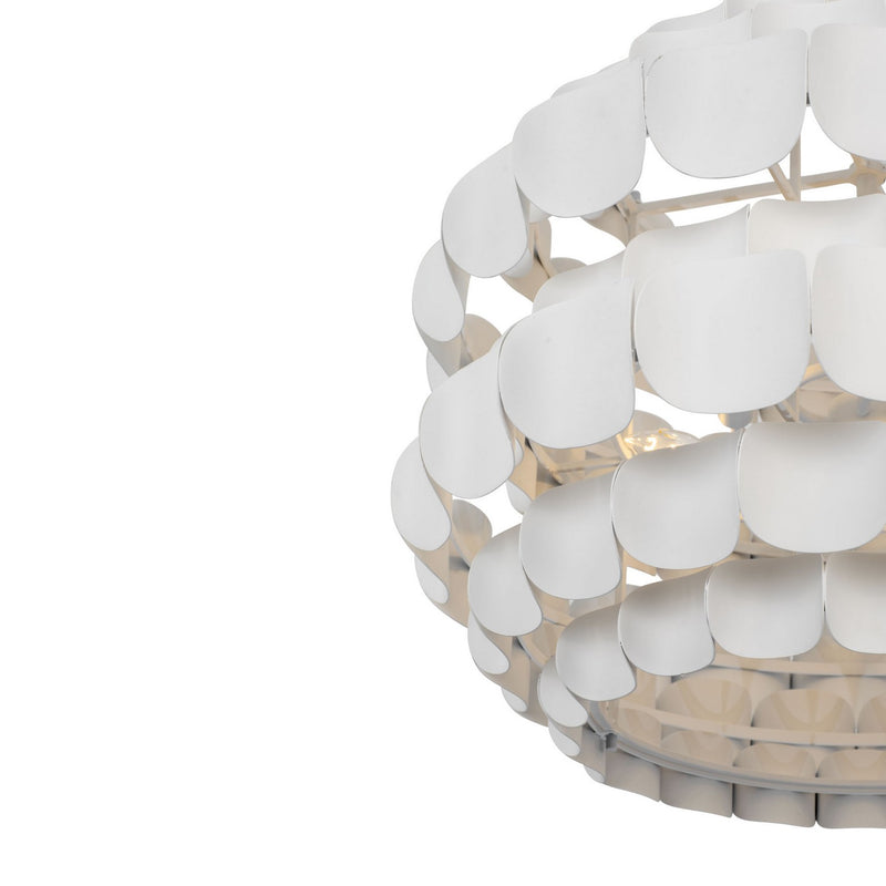 Varaluz - 382P06MW - Six Light Pendant - Swoon - Matte White