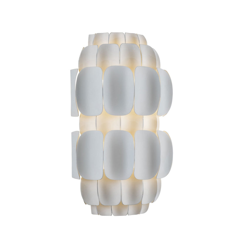 Two Light Wall Sconce<br /><span style="color:#4AB0CE;">Entrega: 4-10 dias en USA</span><br /><span style="color:#4AB0CE;font-size:60%;">PREGUNTE POR ENTREGA EN PANAMA</span><br />Collection: Swoon<br />Finish: Matte White