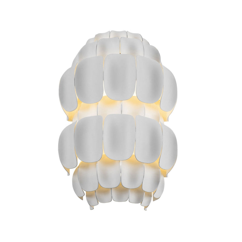 Two Light Wall Sconce<br /><span style="color:#4AB0CE;">Entrega: 4-10 dias en USA</span><br /><span style="color:#4AB0CE;font-size:60%;">PREGUNTE POR ENTREGA EN PANAMA</span><br />Collection: Swoon<br />Finish: Matte White