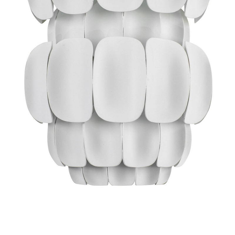 Two Light Wall Sconce<br /><span style="color:#4AB0CE;">Entrega: 4-10 dias en USA</span><br /><span style="color:#4AB0CE;font-size:60%;">PREGUNTE POR ENTREGA EN PANAMA</span><br />Collection: Swoon<br />Finish: Matte White