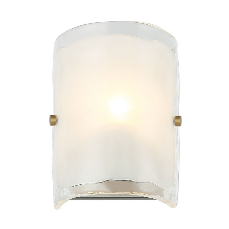 One Light Wall Sconce<br /><span style="color:#4AB0CE;">Entrega: 4-10 dias en USA</span><br /><span style="color:#4AB0CE;font-size:60%;">PREGUNTE POR ENTREGA EN PANAMA</span><br />Collection: Fairchild<br />Finish: Black/Polished Nickel/Satin Brass