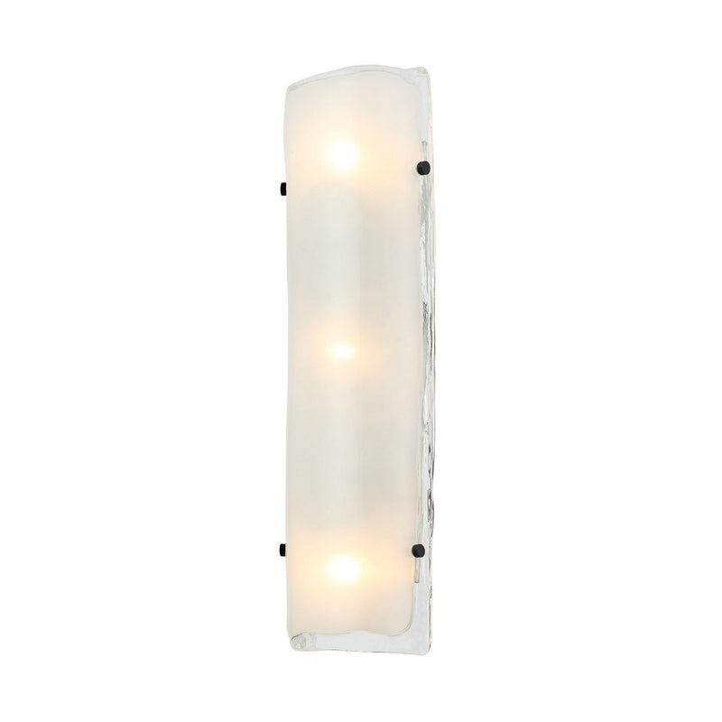 Three Light Wall Sconce<br /><span style="color:#4AB0CE;">Entrega: 4-10 dias en USA</span><br /><span style="color:#4AB0CE;font-size:60%;">PREGUNTE POR ENTREGA EN PANAMA</span><br />Collection: Fairchild<br />Finish: Black/Polished Nickel/Satin Brass