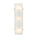 Three Light Wall Sconce<br /><span style="color:#4AB0CE;">Entrega: 4-10 dias en USA</span><br /><span style="color:#4AB0CE;font-size:60%;">PREGUNTE POR ENTREGA EN PANAMA</span><br />Collection: Fairchild<br />Finish: Black/Polished Nickel/Satin Brass