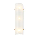 Three Light Wall Sconce<br /><span style="color:#4AB0CE;">Entrega: 4-10 dias en USA</span><br /><span style="color:#4AB0CE;font-size:60%;">PREGUNTE POR ENTREGA EN PANAMA</span><br />Collection: Fairchild<br />Finish: Black/Polished Nickel/Satin Brass