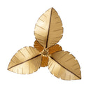 Three Light Semi-Flush Mount<br /><span style="color:#4AB0CE;">Entrega: 4-10 dias en USA</span><br /><span style="color:#4AB0CE;font-size:60%;">PREGUNTE POR ENTREGA EN PANAMA</span><br />Collection: Banana Leaf<br />Finish: Gold/Dark Edging