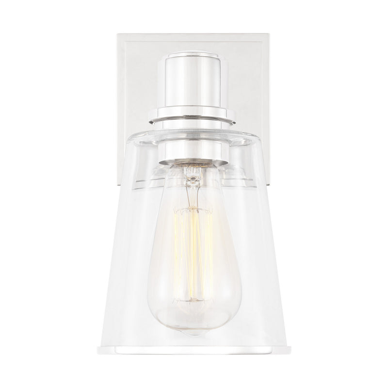 One Light Bath Vanity<br /><span style="color:#4AB0CE;">Entrega: 4-10 dias en USA</span><br /><span style="color:#4AB0CE;font-size:60%;">PREGUNTE POR ENTREGA EN PANAMA</span><br />Collection: Alessa<br />Finish: Polished Nickel