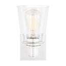 One Light Bath Vanity<br /><span style="color:#4AB0CE;">Entrega: 4-10 dias en USA</span><br /><span style="color:#4AB0CE;font-size:60%;">PREGUNTE POR ENTREGA EN PANAMA</span><br />Collection: Alessa<br />Finish: Polished Nickel