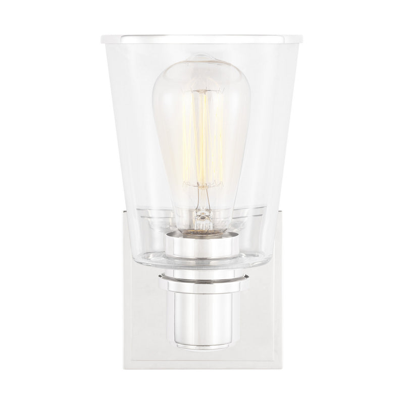 One Light Bath Vanity<br /><span style="color:#4AB0CE;">Entrega: 4-10 dias en USA</span><br /><span style="color:#4AB0CE;font-size:60%;">PREGUNTE POR ENTREGA EN PANAMA</span><br />Collection: Alessa<br />Finish: Polished Nickel