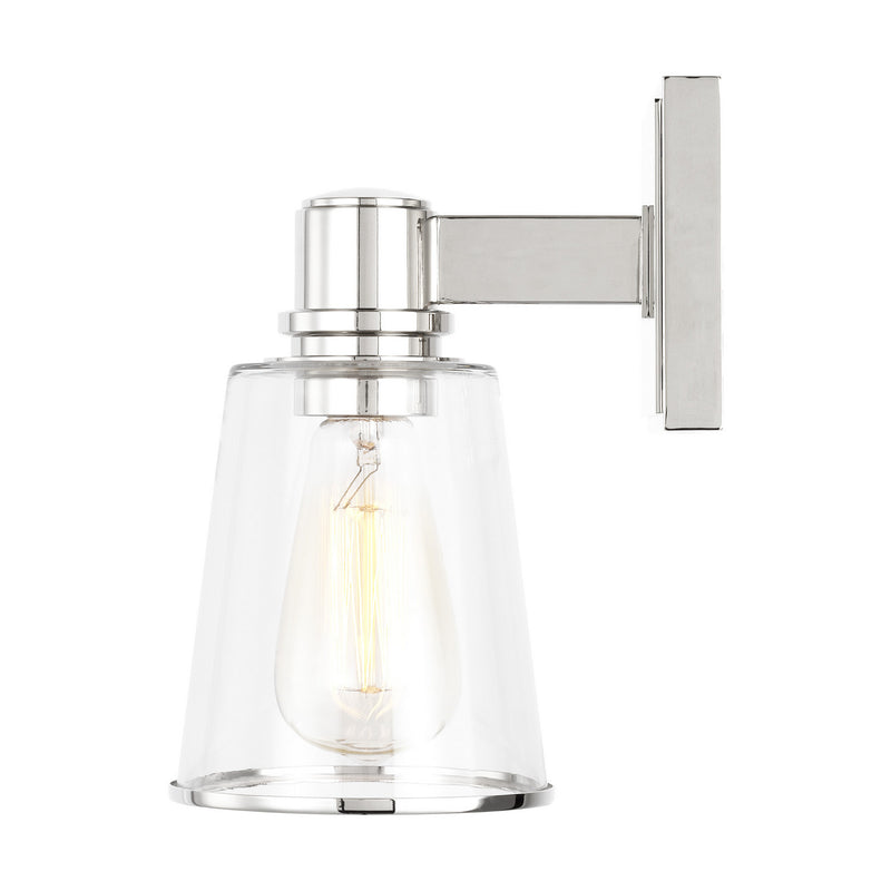 One Light Bath Vanity<br /><span style="color:#4AB0CE;">Entrega: 4-10 dias en USA</span><br /><span style="color:#4AB0CE;font-size:60%;">PREGUNTE POR ENTREGA EN PANAMA</span><br />Collection: Alessa<br />Finish: Polished Nickel