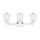 Three Light Bath Vanity<br /><span style="color:#4AB0CE;">Entrega: 4-10 dias en USA</span><br /><span style="color:#4AB0CE;font-size:60%;">PREGUNTE POR ENTREGA EN PANAMA</span><br />Collection: Alessa<br />Finish: Polished Nickel
