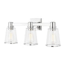 Three Light Bath Vanity<br /><span style="color:#4AB0CE;">Entrega: 4-10 dias en USA</span><br /><span style="color:#4AB0CE;font-size:60%;">PREGUNTE POR ENTREGA EN PANAMA</span><br />Collection: Alessa<br />Finish: Polished Nickel