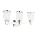 Three Light Bath Vanity<br /><span style="color:#4AB0CE;">Entrega: 4-10 dias en USA</span><br /><span style="color:#4AB0CE;font-size:60%;">PREGUNTE POR ENTREGA EN PANAMA</span><br />Collection: Alessa<br />Finish: Polished Nickel