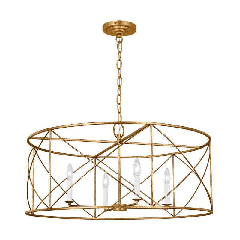 Four Light Chandelier<br /><span style="color:#4AB0CE;">Entrega: 4-10 dias en USA</span><br /><span style="color:#4AB0CE;font-size:60%;">PREGUNTE POR ENTREGA EN PANAMA</span><br />Collection: Beatrix<br />Finish: Antique Gild
