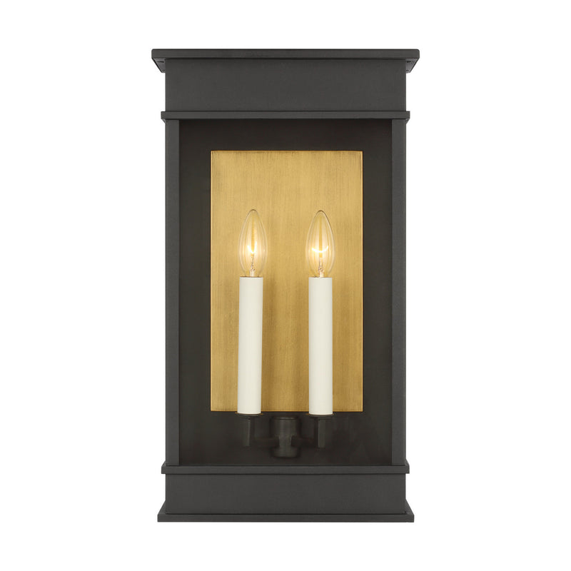 Two Light Outdoor Wall Sconce<br /><span style="color:#4AB0CE;">Entrega: 4-10 dias en USA</span><br /><span style="color:#4AB0CE;font-size:60%;">PREGUNTE POR ENTREGA EN PANAMA</span><br />Collection: Cupertino<br />Finish: Textured Black