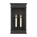Two Light Outdoor Wall Sconce<br /><span style="color:#4AB0CE;">Entrega: 4-10 dias en USA</span><br /><span style="color:#4AB0CE;font-size:60%;">PREGUNTE POR ENTREGA EN PANAMA</span><br />Collection: Cupertino<br />Finish: Textured Black