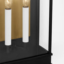 Two Light Outdoor Wall Sconce<br /><span style="color:#4AB0CE;">Entrega: 4-10 dias en USA</span><br /><span style="color:#4AB0CE;font-size:60%;">PREGUNTE POR ENTREGA EN PANAMA</span><br />Collection: Cupertino<br />Finish: Textured Black