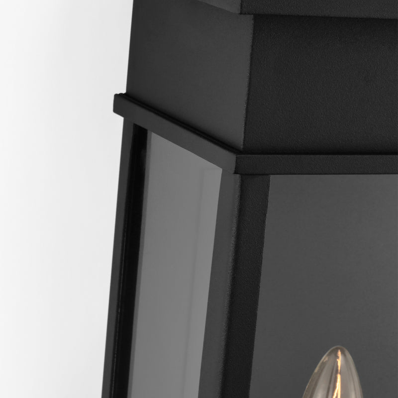 Two Light Outdoor Wall Sconce<br /><span style="color:#4AB0CE;">Entrega: 4-10 dias en USA</span><br /><span style="color:#4AB0CE;font-size:60%;">PREGUNTE POR ENTREGA EN PANAMA</span><br />Collection: Cupertino<br />Finish: Textured Black