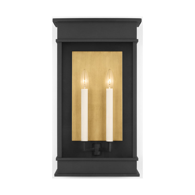 Two Light Outdoor Wall Sconce<br /><span style="color:#4AB0CE;">Entrega: 4-10 dias en USA</span><br /><span style="color:#4AB0CE;font-size:60%;">PREGUNTE POR ENTREGA EN PANAMA</span><br />Collection: Cupertino<br />Finish: Textured Black
