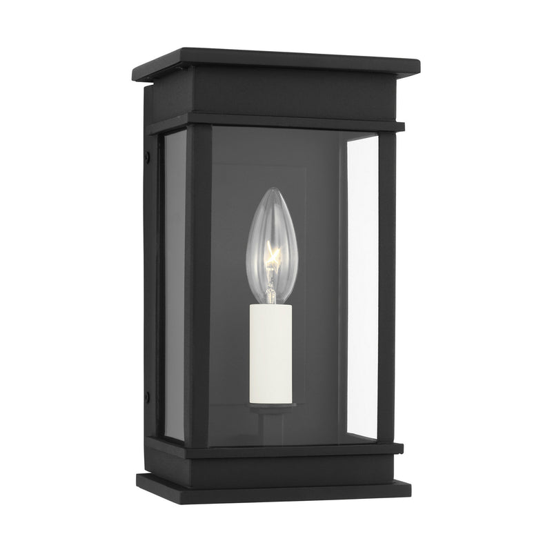 One Light Outdoor Wall Sconce<br /><span style="color:#4AB0CE;">Entrega: 4-10 dias en USA</span><br /><span style="color:#4AB0CE;font-size:60%;">PREGUNTE POR ENTREGA EN PANAMA</span><br />Collection: Cupertino<br />Finish: Textured Black