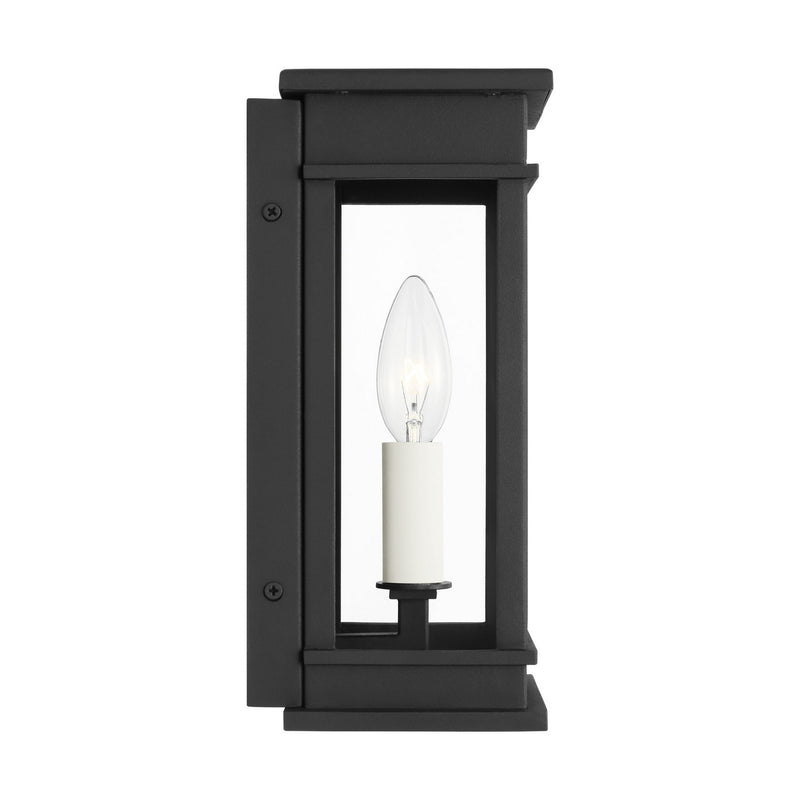 One Light Outdoor Wall Sconce<br /><span style="color:#4AB0CE;">Entrega: 4-10 dias en USA</span><br /><span style="color:#4AB0CE;font-size:60%;">PREGUNTE POR ENTREGA EN PANAMA</span><br />Collection: Cupertino<br />Finish: Textured Black
