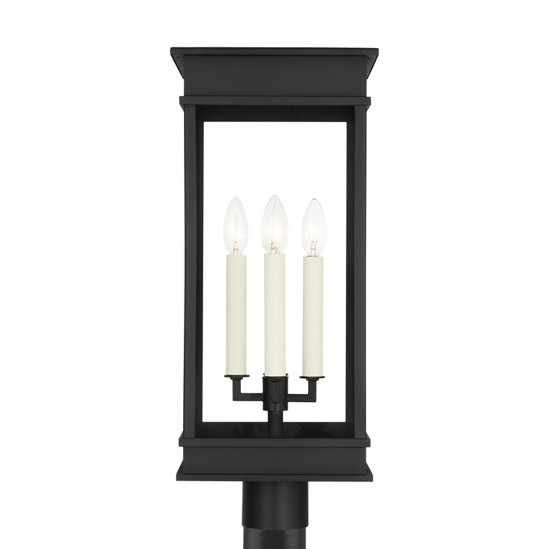 Four Light Outdoor Post Lantern<br /><span style="color:#4AB0CE;">Entrega: 4-10 dias en USA</span><br /><span style="color:#4AB0CE;font-size:60%;">PREGUNTE POR ENTREGA EN PANAMA</span><br />Collection: Cupertino<br />Finish: Textured Black