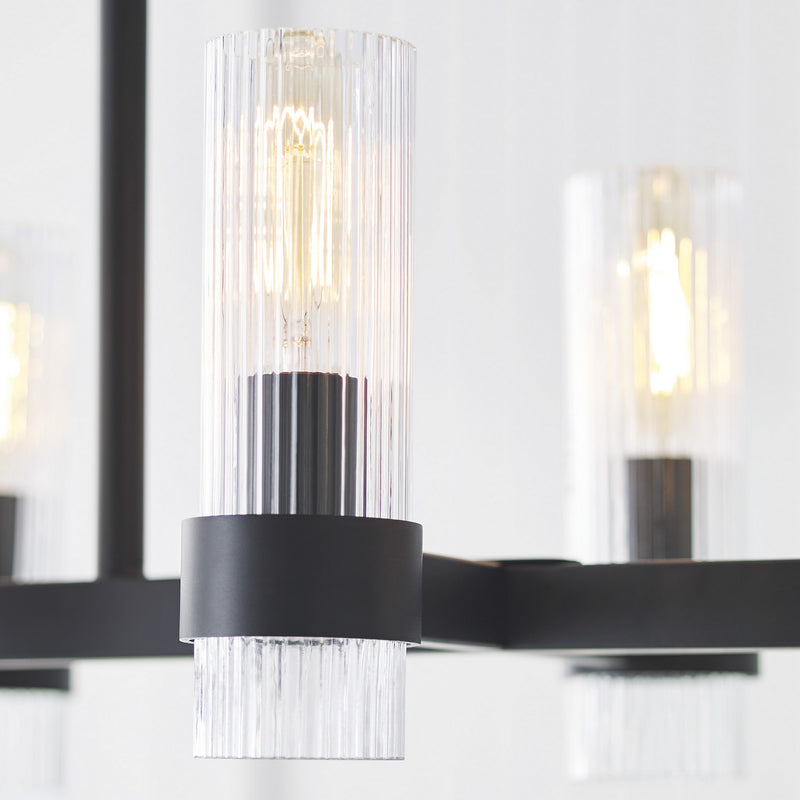 Ten Light Chandelier<br /><span style="color:#4AB0CE;">Entrega: 4-10 dias en USA</span><br /><span style="color:#4AB0CE;font-size:60%;">PREGUNTE POR ENTREGA EN PANAMA</span><br />Collection: Geneva<br />Finish: Aged Iron