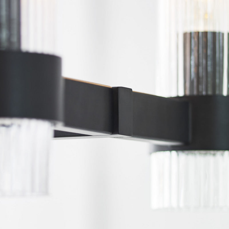 Ten Light Chandelier<br /><span style="color:#4AB0CE;">Entrega: 4-10 dias en USA</span><br /><span style="color:#4AB0CE;font-size:60%;">PREGUNTE POR ENTREGA EN PANAMA</span><br />Collection: Geneva<br />Finish: Aged Iron