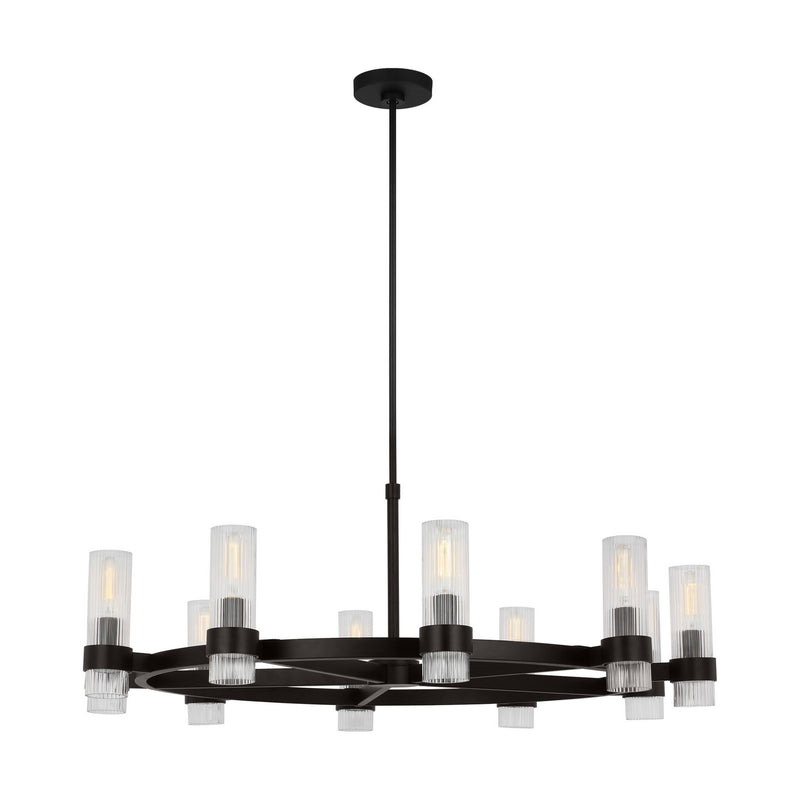 Eight Light Chandelier<br /><span style="color:#4AB0CE;">Entrega: 4-10 dias en USA</span><br /><span style="color:#4AB0CE;font-size:60%;">PREGUNTE POR ENTREGA EN PANAMA</span><br />Collection: Geneva<br />Finish: Aged Iron