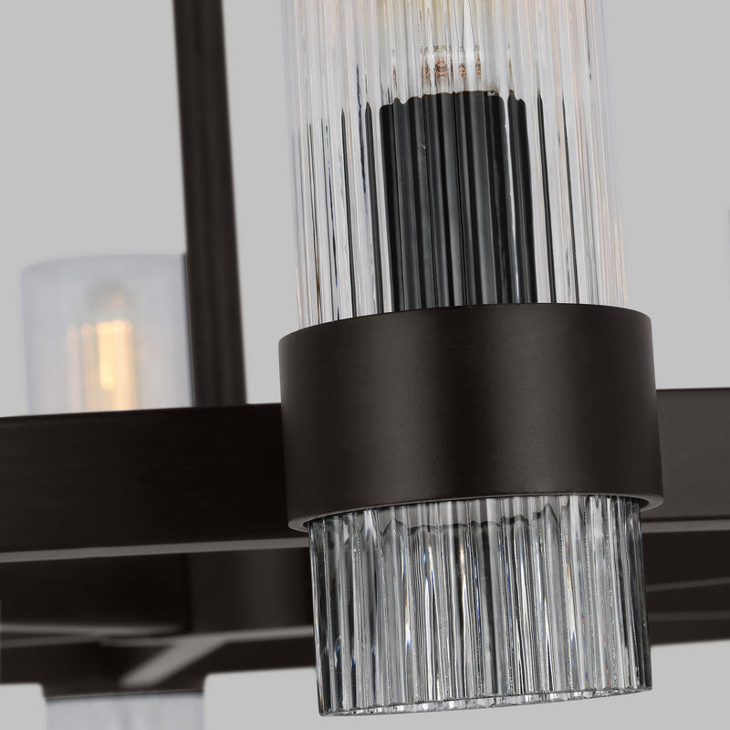 Eight Light Chandelier<br /><span style="color:#4AB0CE;">Entrega: 4-10 dias en USA</span><br /><span style="color:#4AB0CE;font-size:60%;">PREGUNTE POR ENTREGA EN PANAMA</span><br />Collection: Geneva<br />Finish: Aged Iron