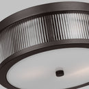 Visual Comfort Studio - CF1052AI - Two Light Flush Mount - Geneva - Aged Iron