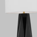 One Light Table Lamp<br /><span style="color:#4AB0CE;">Entrega: 4-10 dias en USA</span><br /><span style="color:#4AB0CE;font-size:60%;">PREGUNTE POR ENTREGA EN PANAMA</span><br />Collection: Moresby<br />Finish: Gloss Black