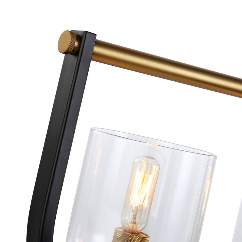 Five Light Island Pendant<br /><span style="color:#4AB0CE;">Entrega: 4-10 dias en USA</span><br /><span style="color:#4AB0CE;font-size:60%;">PREGUNTE POR ENTREGA EN PANAMA</span><br />Collection: Cheshire<br />Finish: Black & Brass