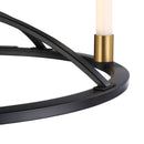 LED Chandelier<br /><span style="color:#4AB0CE;">Entrega: 4-10 dias en USA</span><br /><span style="color:#4AB0CE;font-size:60%;">PREGUNTE POR ENTREGA EN PANAMA</span><br />Collection: Infiniti<br />Finish: Matte Black & Brass