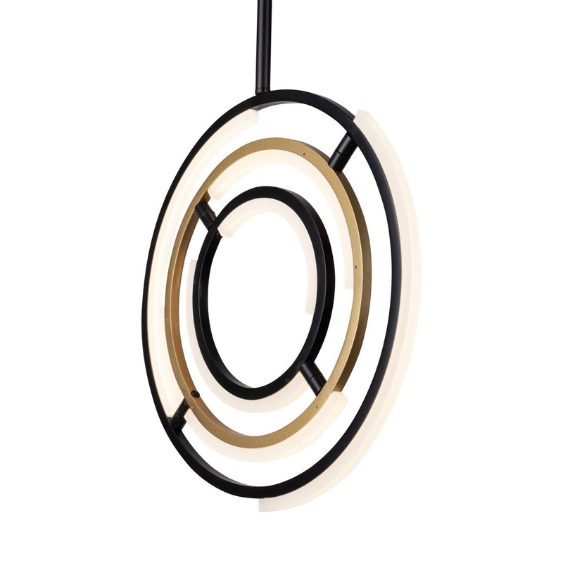 LED Pendant<br /><span style="color:#4AB0CE;">Entrega: 4-10 dias en USA</span><br /><span style="color:#4AB0CE;font-size:60%;">PREGUNTE POR ENTREGA EN PANAMA</span><br />Collection: Trilogy<br />Finish: Black & Brass