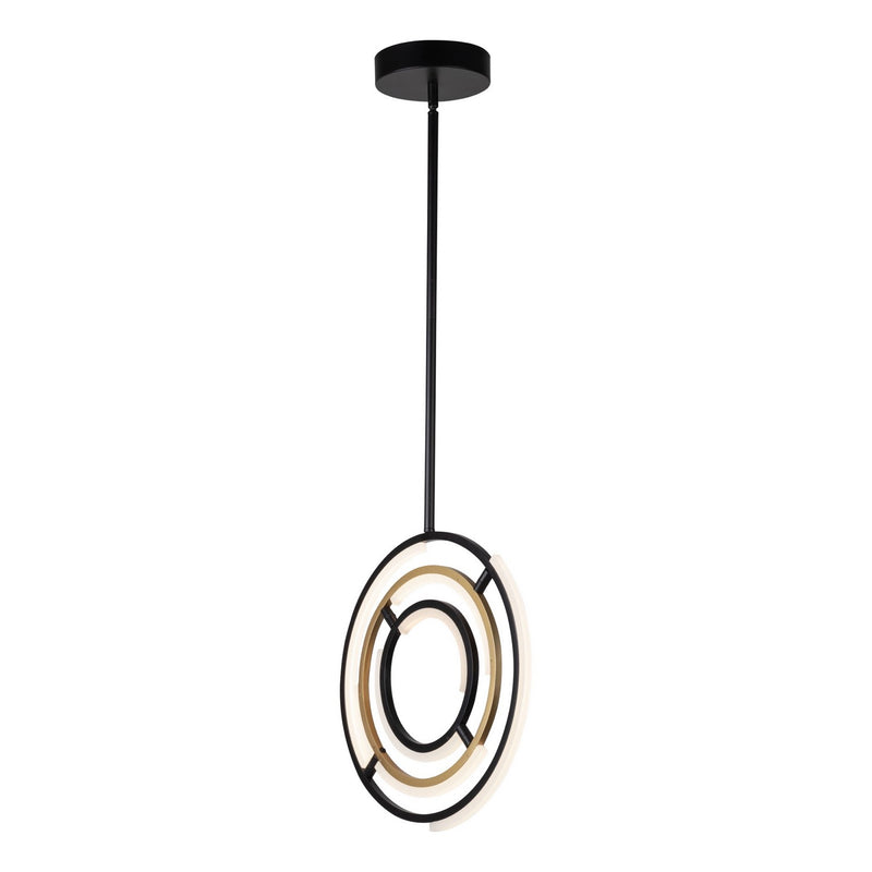 LED Pendant<br /><span style="color:#4AB0CE;">Entrega: 4-10 dias en USA</span><br /><span style="color:#4AB0CE;font-size:60%;">PREGUNTE POR ENTREGA EN PANAMA</span><br />Collection: Trilogy<br />Finish: Black & Brass