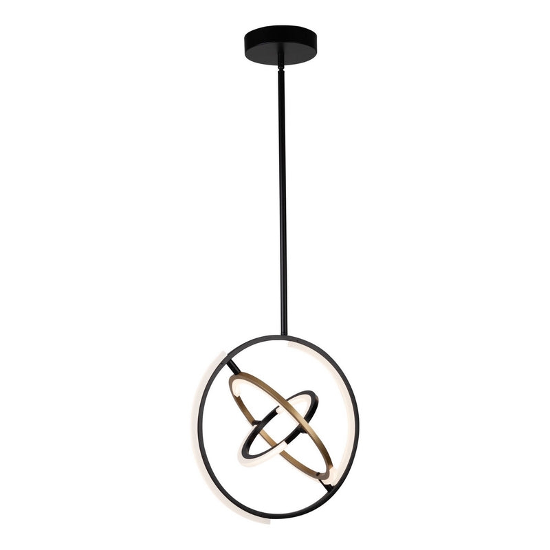 LED Pendant<br /><span style="color:#4AB0CE;">Entrega: 4-10 dias en USA</span><br /><span style="color:#4AB0CE;font-size:60%;">PREGUNTE POR ENTREGA EN PANAMA</span><br />Collection: Trilogy<br />Finish: Black & Brass