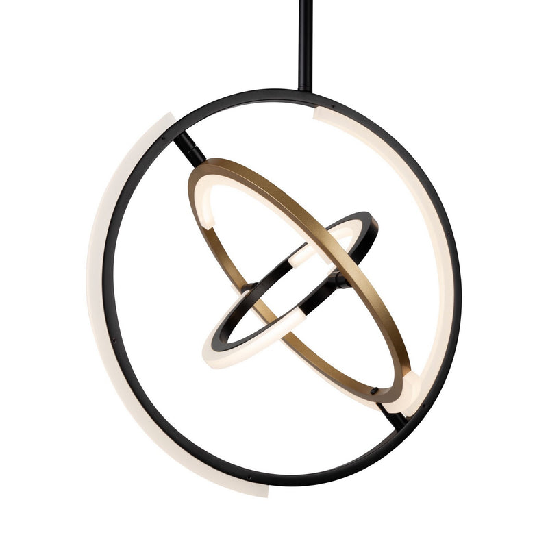 Artcraft Canada - AC6740BB - LED Pendant - Trilogy - Black & Brass