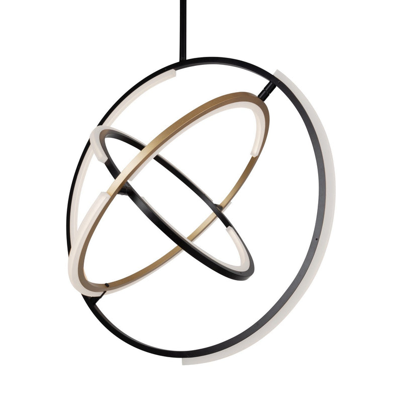 Artcraft Canada - AC6741BB - LED Pendant - Trilogy - Black & Brass