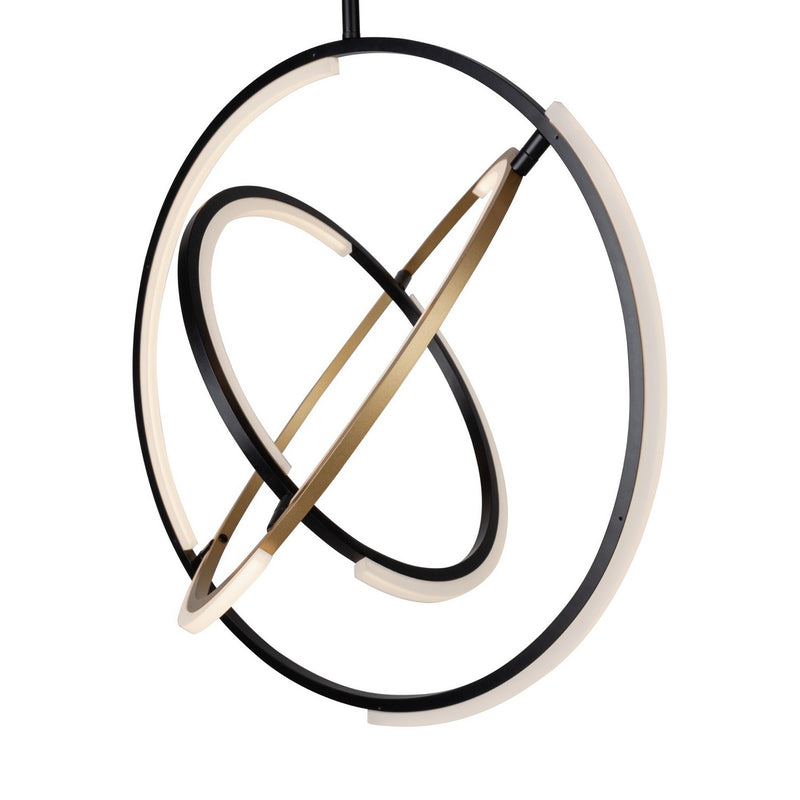 LED Pendant<br /><span style="color:#4AB0CE;">Entrega: 4-10 dias en USA</span><br /><span style="color:#4AB0CE;font-size:60%;">PREGUNTE POR ENTREGA EN PANAMA</span><br />Collection: Trilogy<br />Finish: Black & Brass