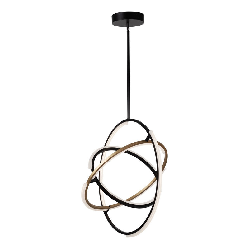 LED Pendant<br /><span style="color:#4AB0CE;">Entrega: 4-10 dias en USA</span><br /><span style="color:#4AB0CE;font-size:60%;">PREGUNTE POR ENTREGA EN PANAMA</span><br />Collection: Trilogy<br />Finish: Black & Brass
