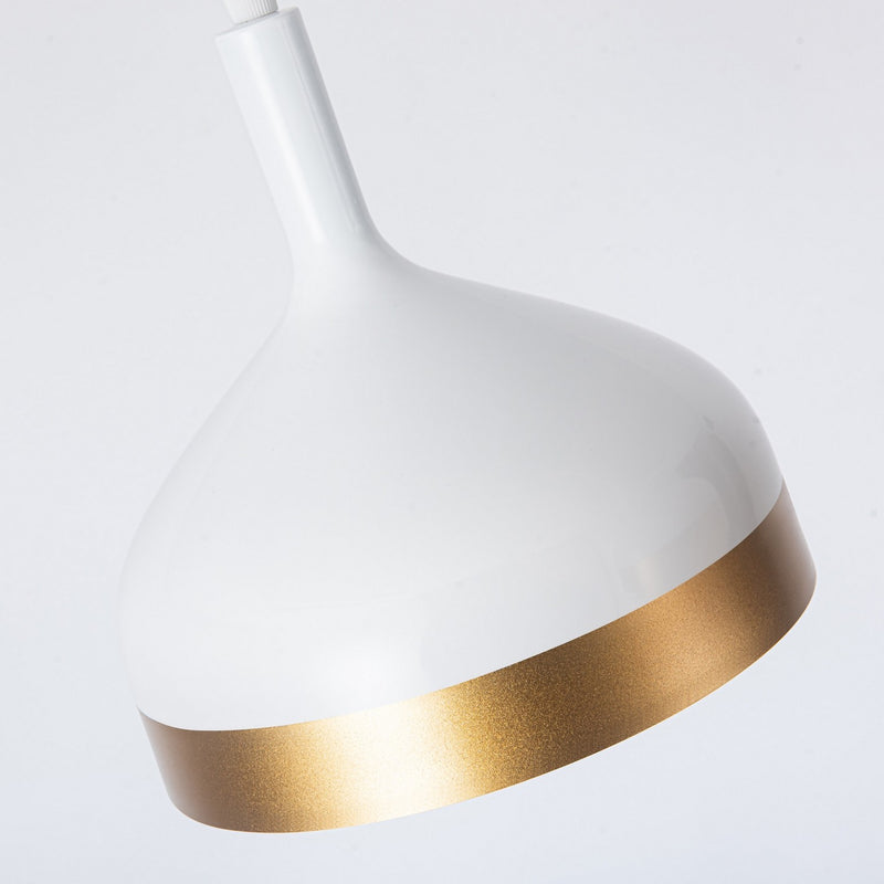 Four Light Island Pendant<br /><span style="color:#4AB0CE;">Entrega: 4-10 dias en USA</span><br /><span style="color:#4AB0CE;font-size:60%;">PREGUNTE POR ENTREGA EN PANAMA</span><br />Collection: Dash<br />Finish: White & Gold