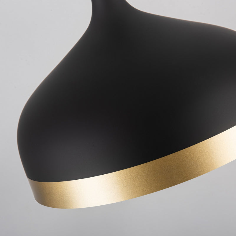 Artcraft Canada - SC13350BK - One Light Pendant - Dash - Black & Gold
