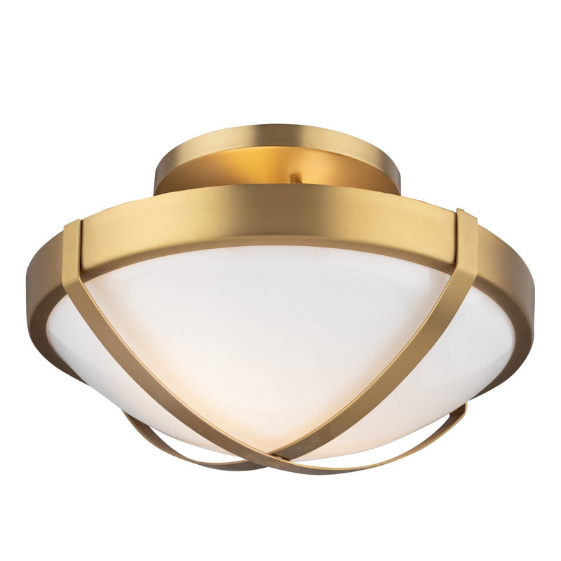 Artcraft Canada - AC11703BR - Two Light Flush Mount - Cara - Brushed Brass