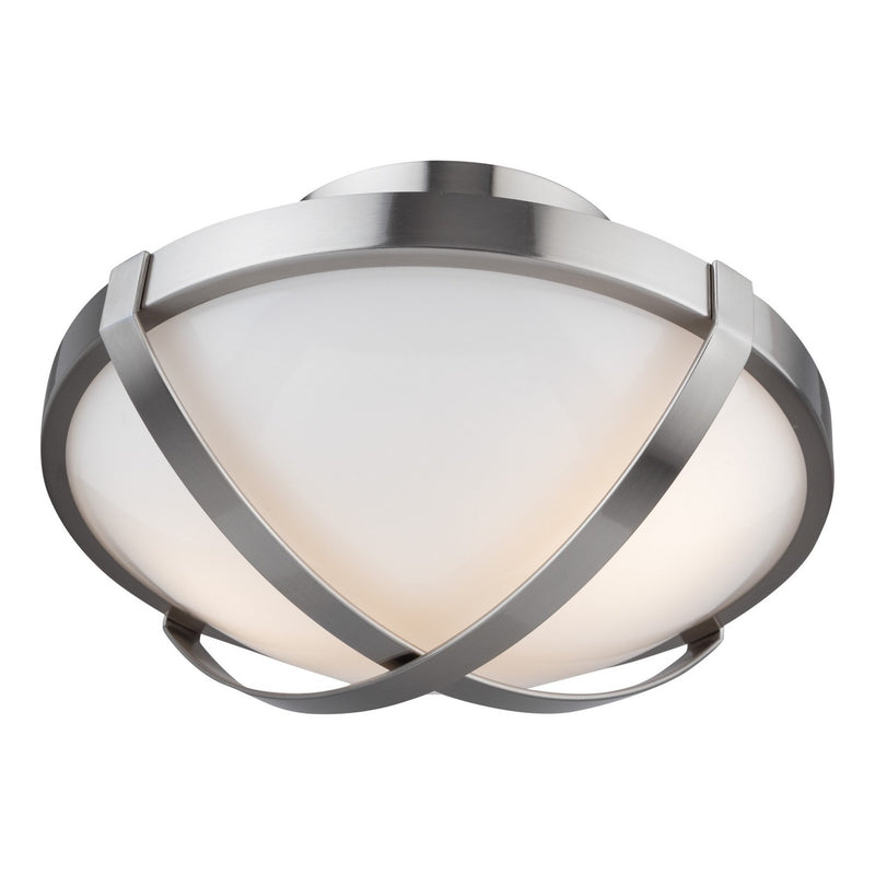 Artcraft Canada - AC11703BN - Two Light Flush Mount - Cara - Brushed Nickel